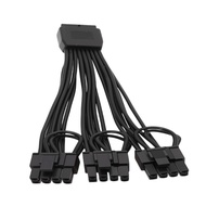 amore 16 Pin to 3 x 8 Pin GPU Power Cable 12VHPWR to 3 Way 8 Pin Video Card Power Cable 18AWG 17 5 c