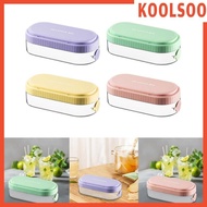 [Koolsoo] Ice Making Box Ice Cube Tray, Reusable Ice Ball Makers with Ice Storage Box for Kitchen