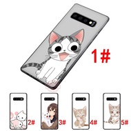 Cute cat patterned phone case for Samsung Galaxy S7 Edge S8 S9 S10 Plus Note 8 9