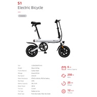 Xiaomi Baicycle Electric Bike S series ( S1 | S2 | S3 ) Max Speed 25 km/h