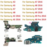 For Samsung Galaxy A3 A5 2016 A7 2018 A8 A9 Pro 2019 Original Charging Port Charge Board Usb Connector Plate Replacement Parts