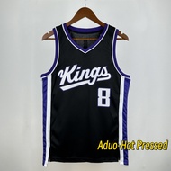 Men's Hot Pressed NBA Sacramento Kings #8 Zach LaVine 2023/24 Icon Edition baksetball Jerseys