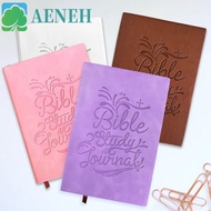 AENEH Bible Study Journal, PU 200 Pages S.O.A.P Method Journal, Devotional Notebook a5 Size Reflecti