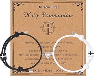 Christian Gifts Couple Cross Charm Bracelets for Women Men Birthday Faith Easter Catholic Religious 