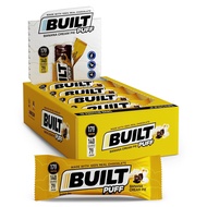 BUILT Protein Bars, Banana Cream Pie Puff, 12 bars, Protein Snacks with 17g of Protein, Collagen, Gl