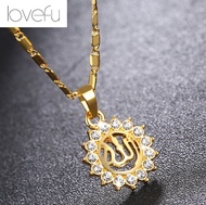 18K Saudi Gold Pawnable Sunflower Zircon Necklace Collar Chain