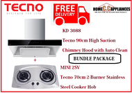 TECNO HOOD AND HOB FOR BUNDLE PACKAGE ( KD 3088 &amp; MINI 2SV ) / FREE EXPRESS DELIVERY