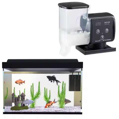 Automatic Fish Feeder with Timer Auto Food Dispenser Auto Fish Food Dispenser for Aquariums Or Fish 