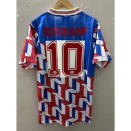 【retro jersey】89-90 Ajax BERGKAMP  Away Retro Football Jersey custom T-shirt AAA+