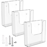 Acrylic Wall Mount Brochure Flyer Magazine Literature Holder A5 A4