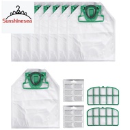 For VK200 FP200 Parts for  Kobold Vacuum Cleaner Bag Replacement Filter 8 VK200 Bags+2 HEPA Filters+