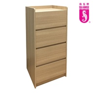 SEA HORSE Cabinet with 4 Drawers in Wooden Color! Free Installation!