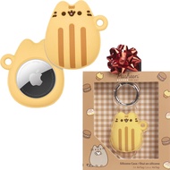 iFace x Pusheen Café Series Silicone Protective Cover Designed for Apple AirTags [Cute Character Cas