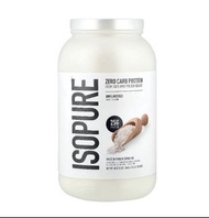 美國正品*包順豐/Isopure 零碳水化合物蛋白質粉 原味 3 磅