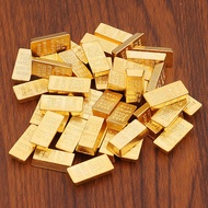 Mini Gold Bar Alloy Solid Small Sunflower Seed Ingot Small Ornaments Cornucopia Rice Cylinder Baifu 