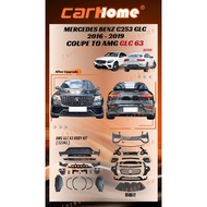 MERCEDES BENZ C253 GLC 2016 - 2019 COUPE TO AMG GLC 63 FRONT BUMPER SET REAR BUMPER SET