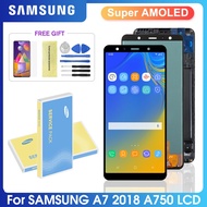 Super AMOLED LCD For Samsung Galaxy A7 2018 A750 SM-A750F A750F A750FN Display With Touch Screen Ass