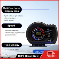MANSOON⚡HUD OBD Gauge Meter Meter P6 OBD2+GPS Proton With LED Light Car OBD OBD2 Meter Digital Scann