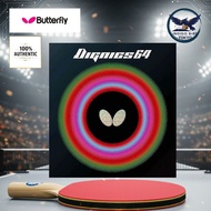 Butterfly Dignics 64 Table Tennis Rubber - High Tension, Soft Sponge, Black, Extra Thick/Thick