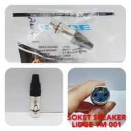 XLR FEMALE JACK 3 PIN LIDGE CONNECTOR YM 001A