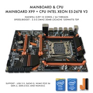 Mainboard OEM X99 LGA2011 + Xeon E5-2678 V3 No Fan (NEW)