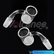 25mm OD Beveled Edge Bottom White Quartz Banger For Glass Bong Water Pipe Dab Rig D2505