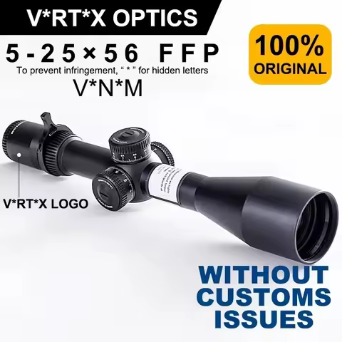 Original V*RT*X Optics V*N*M 5-25X56 First Focal Plane(FFP) Riflescopes EBR-7C (MRAD) Reticle 34mm T