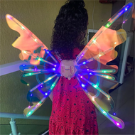 Cánh Bướm Phát Sáng Đổi Màu Có Nhạc Cho Bé – LED 3 Chế Độ Kích Thước Lớn 88cm – Gắn Lưng Siêu Nhẹ