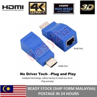 ✴HDMI Extender 30M Over Single Cat5eCat6 Ethernet Cable 1080P HDMI Transmitter Rj45 To Hdmi Converter✿