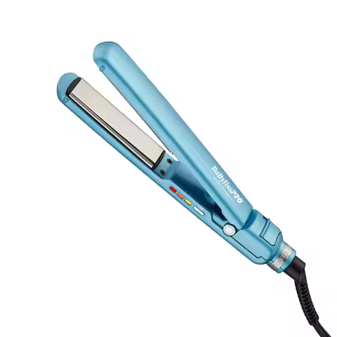 Compact Nano Titanium Hair Styling Kit: Flat Iron, Dryer, Brush & Wand - Dual Voltage for Travel