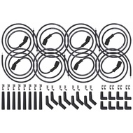 ICT Billet 5ft Universal Spark Plug Wire Set - LS LT Remote Coil Spiral Core Straight 90 135 Boots C