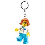 LEGO 樂高 城市系列 LED 樂高鑰匙圈  女醫生  1個