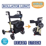HARLEE COMPACT ROLLATOR - ALAT BANTU JALAN - WALKER BERODA RODA 4-Chicglame25 store