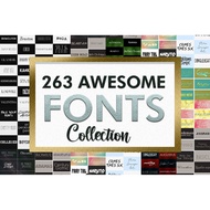 [ FONT ] 263 Awesome Fonts Collection TTF/OTF