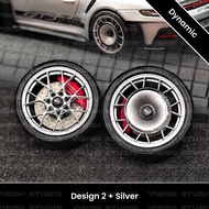 1/64 Model (D) Porsche 992 GT3RS MR Aerodisc Design Rim #2