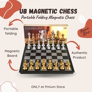 Magnetic Chess Foldable Chess Board Set Catur Magnetic Exclusive Chess Pieces Gold & Silver 国际象棋