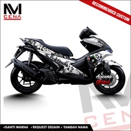 Aerox 155 Decal Sticker Aerox 155 Decal Sticker Aerox Full Body Striping Aerox Panda Decal