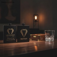 OST  Personalized Name Engraved 8oz Stainless Steel Hip Flask Portable Whisky Bottle for Bachelor Pa