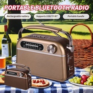 Bluetooth Wireless Retro Classic Rechargeable Radio FM AM SW Band Speaker MP3 Music Player USB TF ca