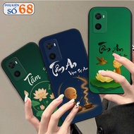 Oppo A36 / A76 / A96 flexible silicone case, monk, calligraphy, peace of mind