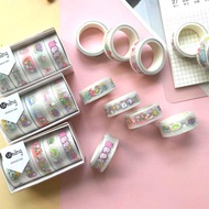 5 Pcs SUMIKKO GURASHI animal Washi Tape Set Sticky Decorative Small Fresh Scrapbook DIY Office Stationery Masking Paper Tape kids friend boy girl gift