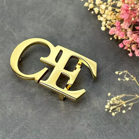 Private Custom Stainless Ssteel Letter Waistband Buckle, Father's Day Exquisite Gift, Couple Souveni