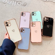 iphone 17 plus casing funny phone case iphone Suitable for iPhone16Promax Love Electroplating Phone 