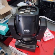 Beam 6 laser LED eyes, 60w capacity, bright, beautiful, cheap Moving 6 LED eyes, 1 laser karaoke lig