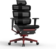 Ergonomic Office Chair Luxury Boss Chair, Upgrade Breathable Mesh Executive Chairs with 3D Armrests and Lumbar Support, Sedentary Comfort Computer Desk Chair */1613 (Color : Red, Size : Yes)