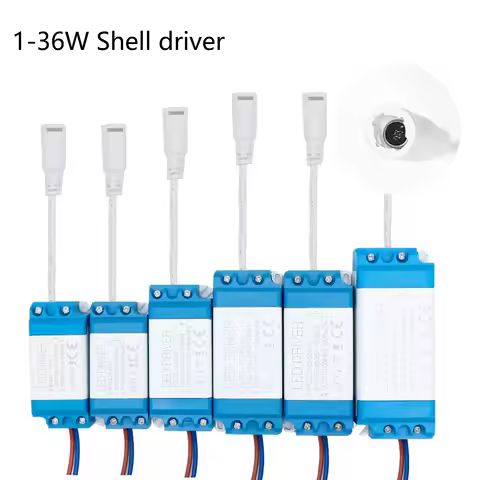 1-3W 4-7W 8-12W 12-18W 25-36W led driver With shell Female Connector Power Supply Constant Current 3