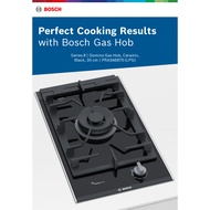 Bosch PRA3A6B70 Built In Black Schott Glass Ceramic Surface Gas Hob Wok Burner