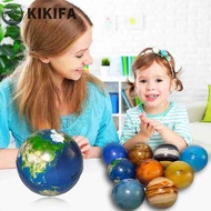 KIKIFA Moon Star Ball Stress Relief Bouncy Ball 6.3cm Sponge Ball for Children Colorful Printing Sta