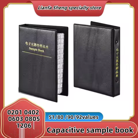 Capacitors Kit SMD Capacitor Sample Book 01005 0201 0402 0603 0805 1206 Chip Assortment Pack 51/80/9