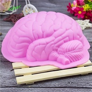CYBERLINX Brain Silicone Mold, Human Brain Shape Scary Human Brain Cake Mould, Fondant Mold Body Par